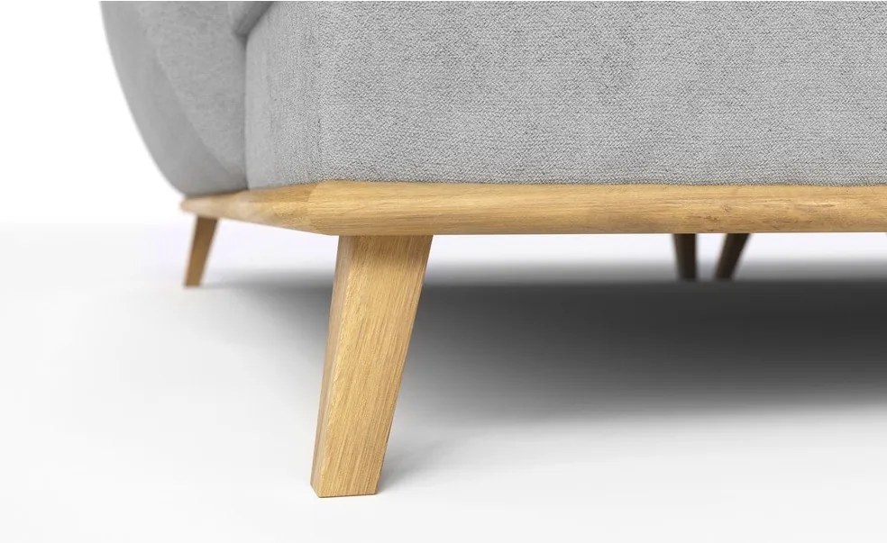 Divano letto angolare grigio chiaro (penisola a sinistra) Balitco - Ropez