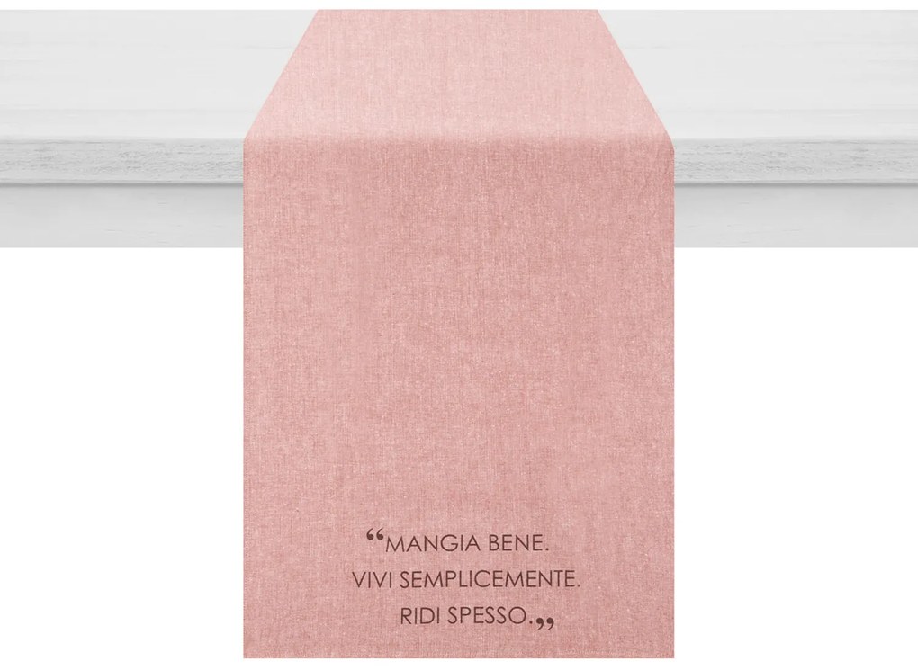 Runner 45x140 cm con scritta Quotes