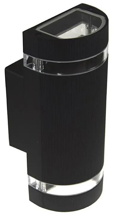 Applique da esterno KORTEK 2xGU10/30W/230V IP54 nera