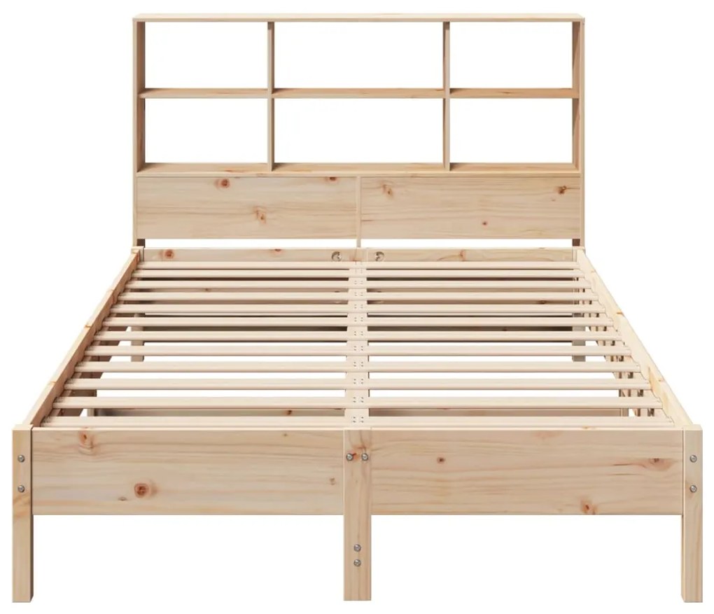 Letto libreria senza materasso 140x200 cm in legno di pino