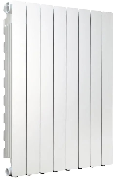 Radiatore acqua calda PRODIGE MODERN in alluminio, 8 elementi, interasse 800 mm, bianco
