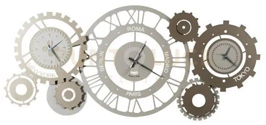 Orologio da parete particolare fuso meccano sabbia e bronzo