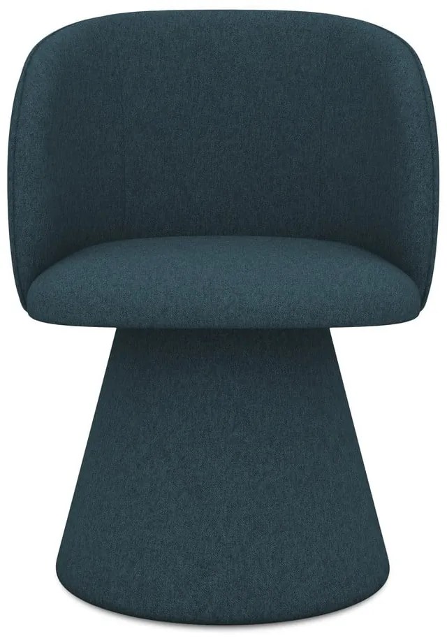 Sedia da pranzo color petrolio in imbottito Maia – Makamii