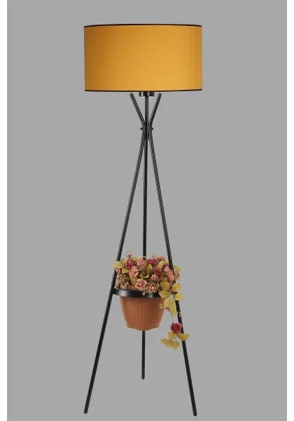 Lampada da terra VENEDIK 1xE27/60W/230V arancione/nero