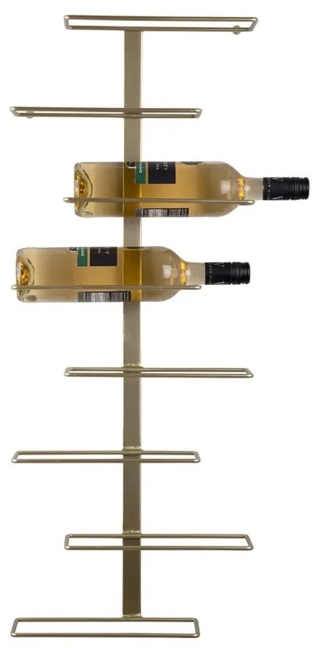 Portabottiglie da parete in metallo color oro numero di bottiglie 8 Float - PT LIVING
