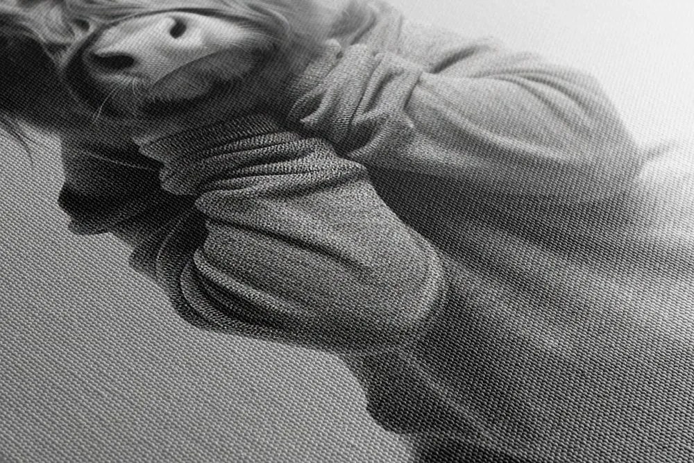 Stampa su tela – Mucca che fa yoga sul tappetino