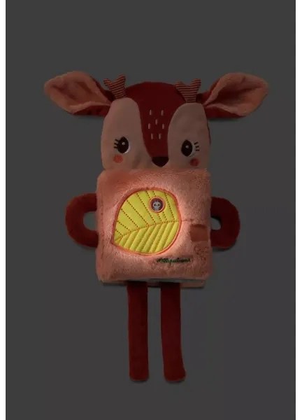 Lilliputiens - Libro luminoso per bambini in tessuto cervo Stella