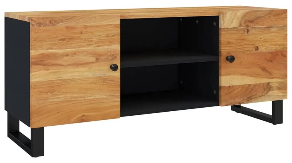 Mobile porta tv 105x33x46 cm in legno massello di acacia