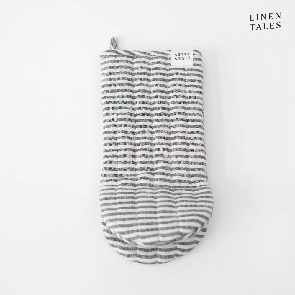 Presina in lino Thin Black Stripes - Linen Tales