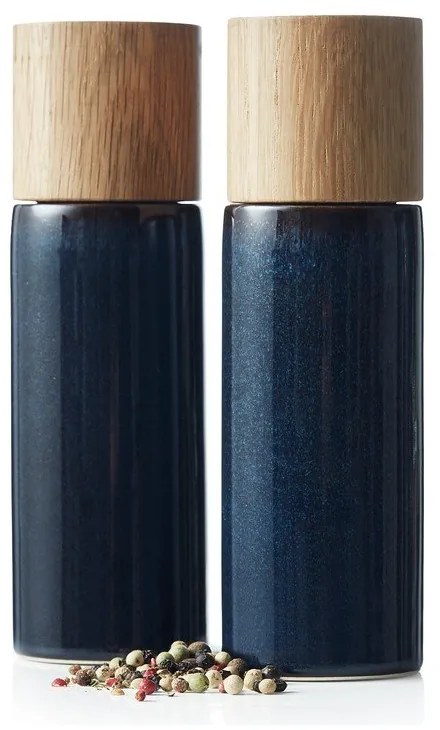 Set macina pepe e sale blu scuro in ceramica 2 pz Gastro Blue – Bitz