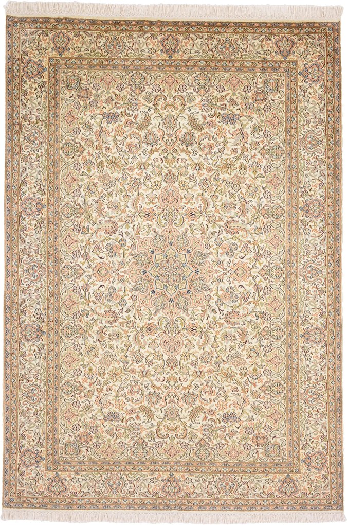 Cashmere Silk Tappeto 130x190 (Indian) Annodato A Mano