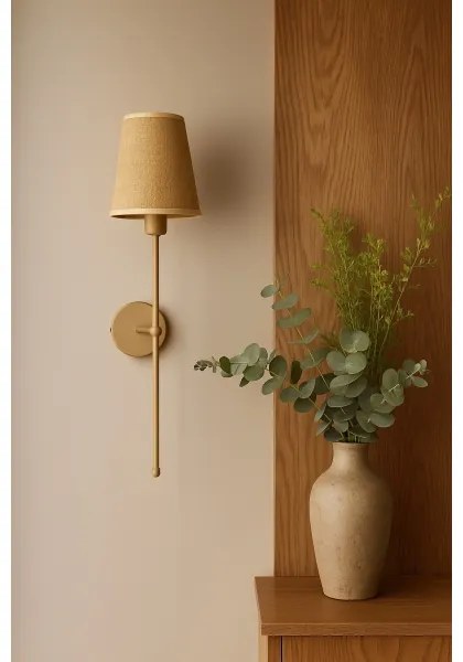 Lampada da parete MADELA 1xE14/40W/230V iuta/beige