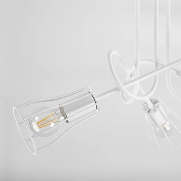 Lampadario a plafone OXFORD 3xE27/15W/230V bianco