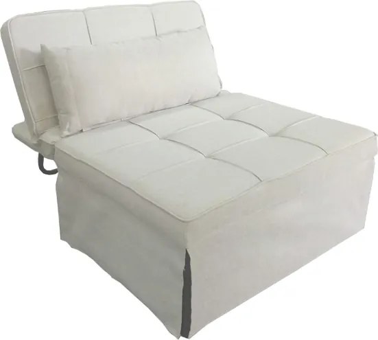 Pouf Poltrona trasformabile in letto GARDENIA in tessuto BEIGE