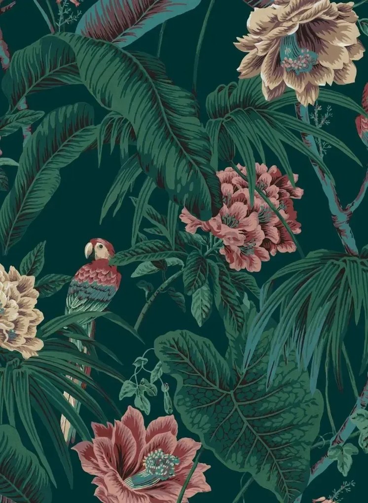 House of Hackney Carta da parati Paradisa - Spruce-Green