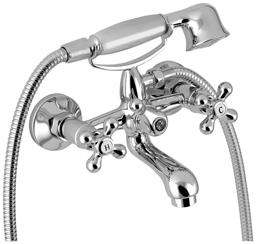 Novaservis - Set vasca con miscelatore TITANIA RETRO cromo lucido