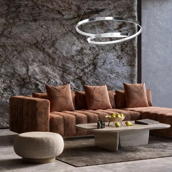 Lampadario LED a sospensione con filo LUCERO LED/48W/230V cromo lucido