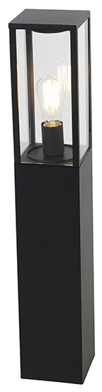 Lampada da giardino a palo nera 80 cm con picchetto e pressacavo - Charlois