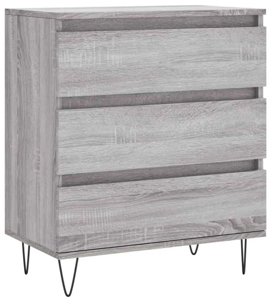 Credenza grigio sonoma 60x35x70 cm in legno multistrato