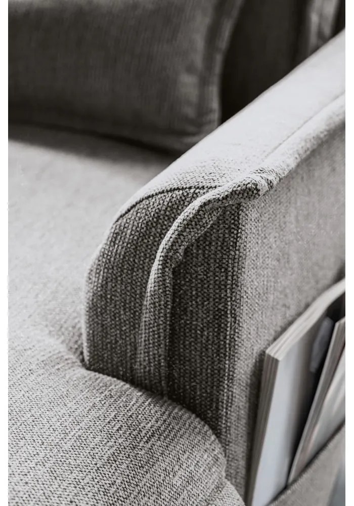 Divano letto angolare grigio (angolo sinistro/"U") Charming Charlie - Miuform