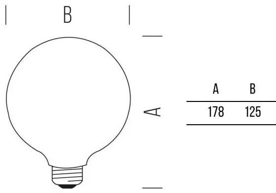 Globo 125 FULL-LIGHT 806lm 7,0W E27 WW