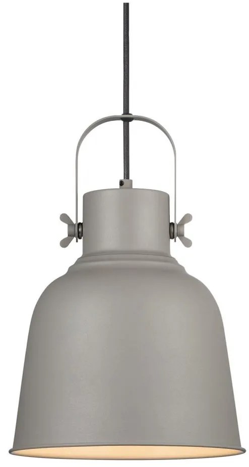 Nordlux - Lampadario a sospensione con filo ADRIAN 1xE27/25W/230V diametro 25 cm grigio