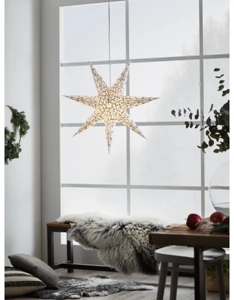 Markslöjd 704876 - Decorazione di Natale KARLA 1xE14/25W/230V bianca 75 cm