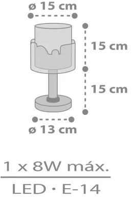Dalber 61681N - Lampada LED per bambini BABY TRAVEL 1xG4/4W/230V multicolore
