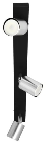 Faretto LED TUNE 3xGU10/4,8W/230V cromo opaco/nero