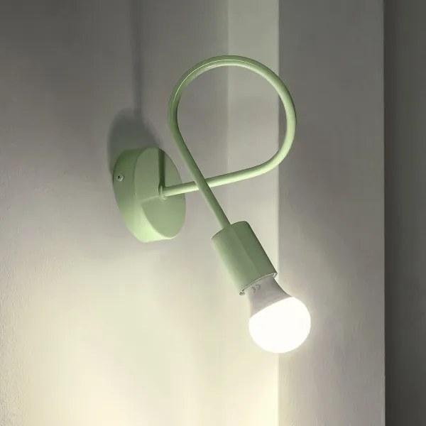 Lampada da parete flessibile OXFORD 1xE27/15W/230V verde