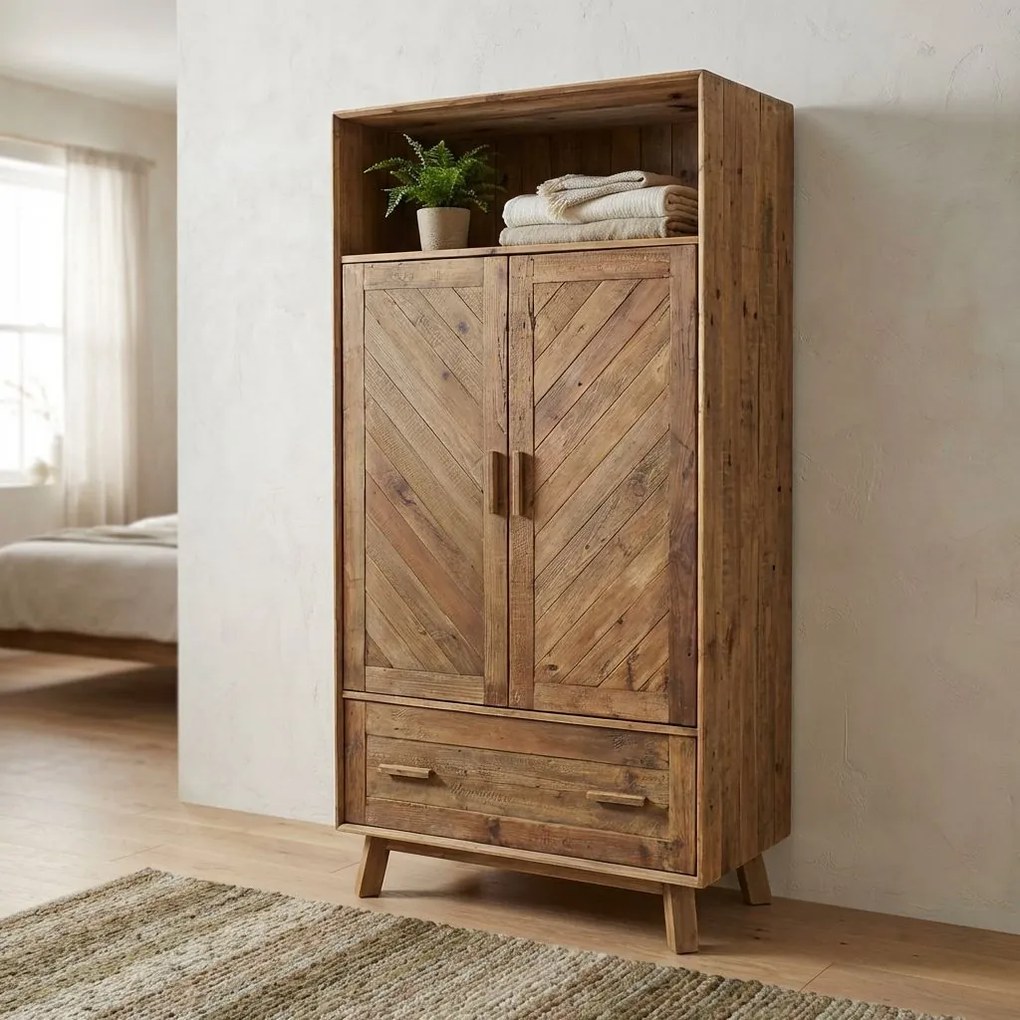 PINUS - armadio due ante in pino riciclato