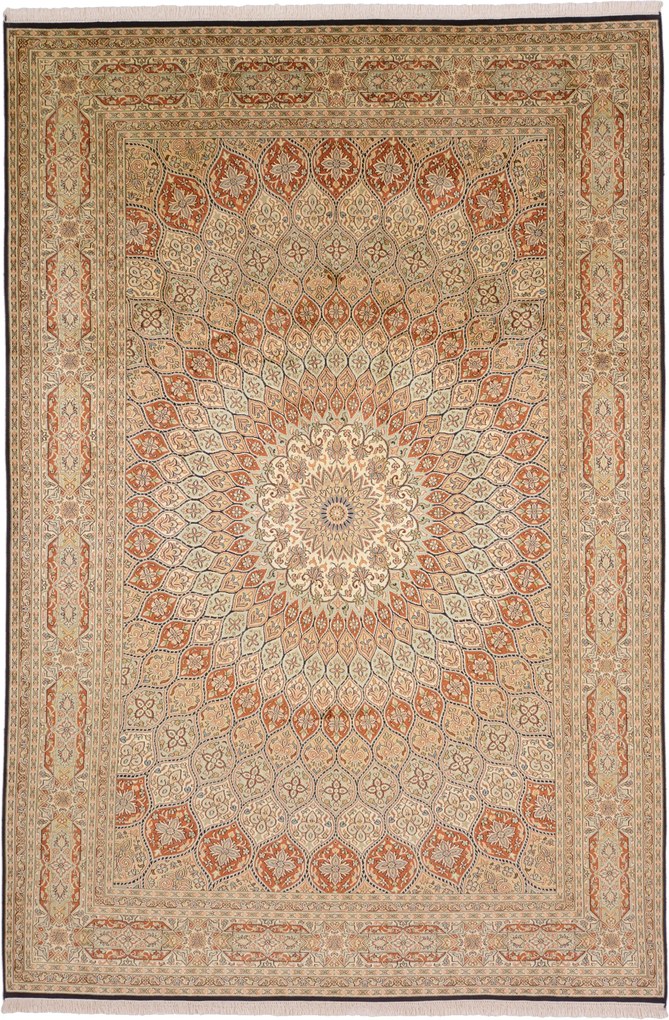 Cashmere Silk Tappeto 190x280 (Indian) Annodato A Mano