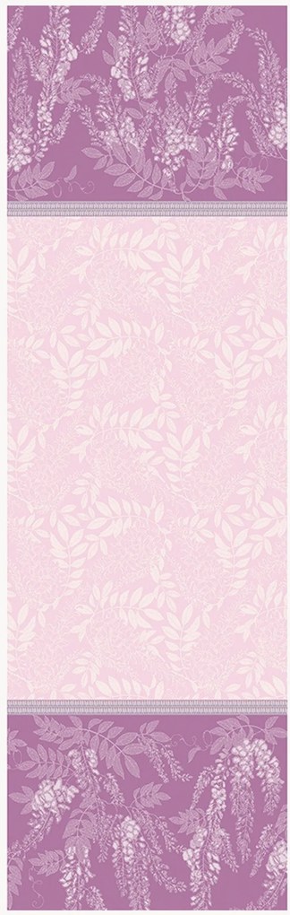 Runner da tavolo jacquard Glycines Parme