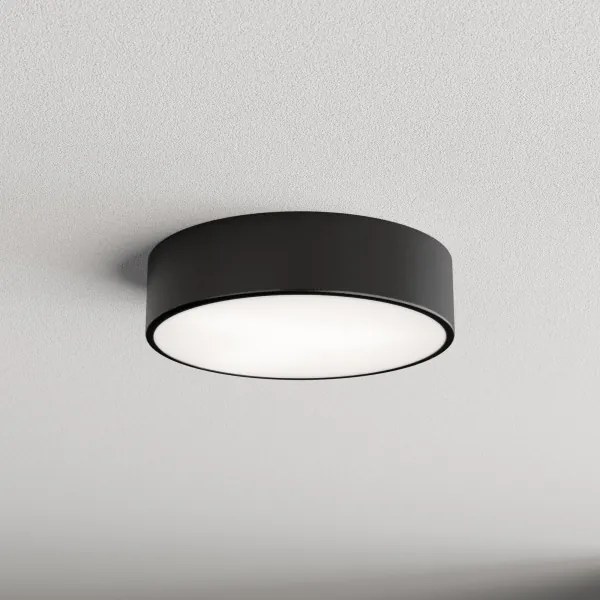 Plafoniera LED CLEO 24W 230V 3000K Ø30 cm nera