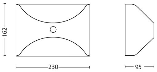Philips 17299/47/16 - Lampada da esterno con sensore HERB 1xLED/6W/230V IP44