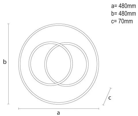 Plafoniera LED dimmerabile LED/85W/230V 3000-6500K + telecomando