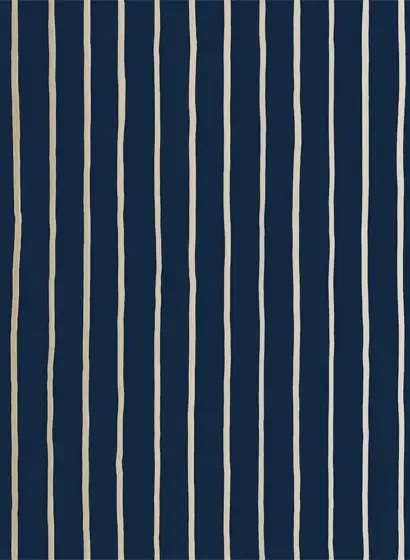 Tapete College Stripe von Cole & Son - Ink