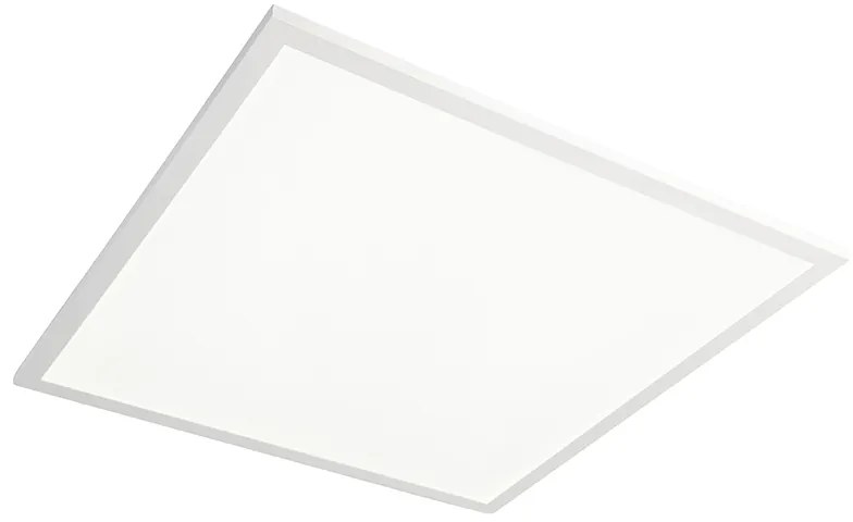 Plafoniera quadrata bianca LED con telecomando - Orch