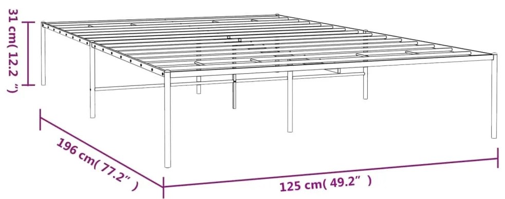 Giroletto in Metallo Nero 120x190 cm