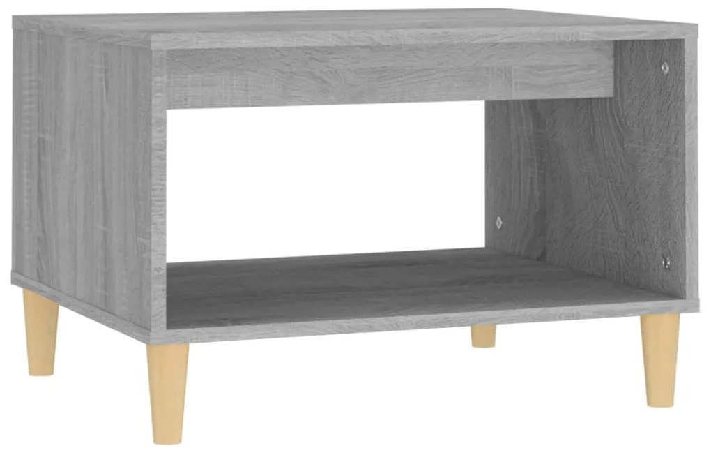 Tavolino da salotto grigio sonoma 60x50x40 cm legno multistrato