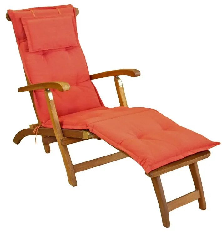 Cuscino per sdraio da giardino color rosso mattone 48x175 cm Bristol - Sun Garden