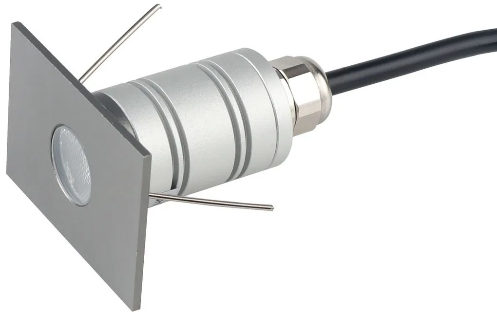 Faretto LED Rettangolare Mini 1W IP67 - PROFESSIONAL Colore Bianco Naturale 4.000K