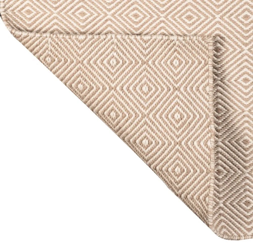 Tappeto per esterni bifacciale crema in plastica riciclata, 120 x 180 cm Solitaire - Green Decore