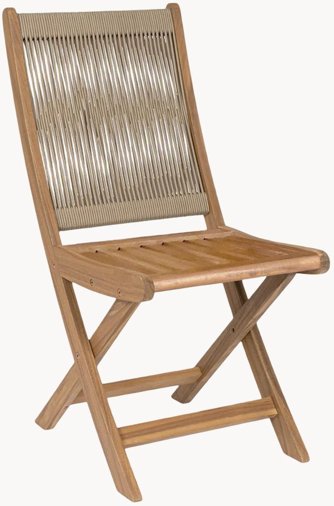 Set di 2 sedie da giardino in legno di acacia Danubio