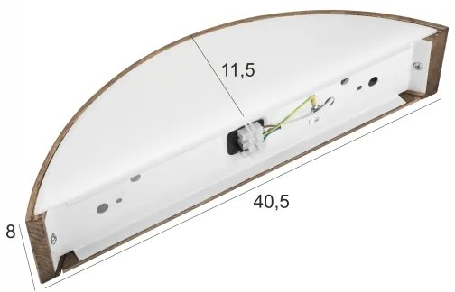 Brilagi - Lampada da parete LED CARVALHO 1xE27/60W/230V rovere noce