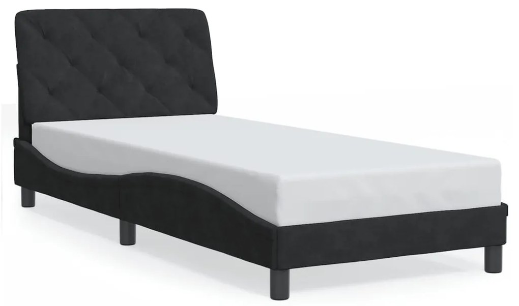 Giroletto Con Luci Led Nero 90x200 Cm İn Velluto /