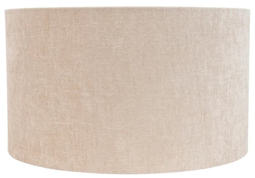 Paralume in tessuto marrone chiaro rotondo 35/35/20