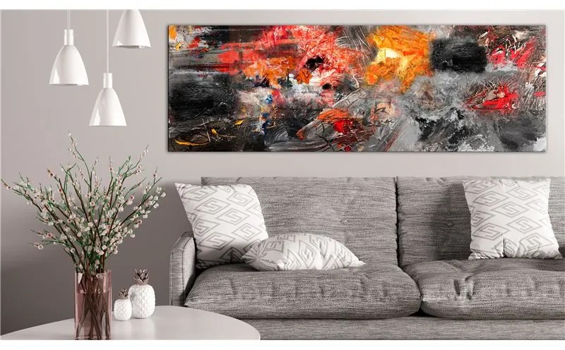 Quadro  Bloody Battle  Colore Rosso, Dimensioni e Misure 135x45