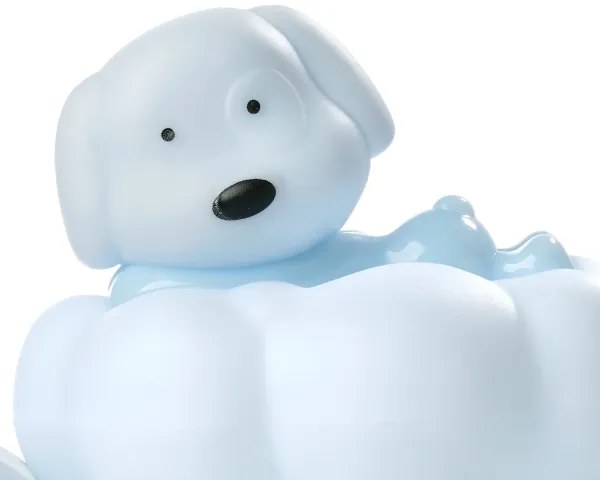 ONLI - Luce notturna ricaricabile a LED per bambini NUVOLINA LED/2,5W/5V cane/blu