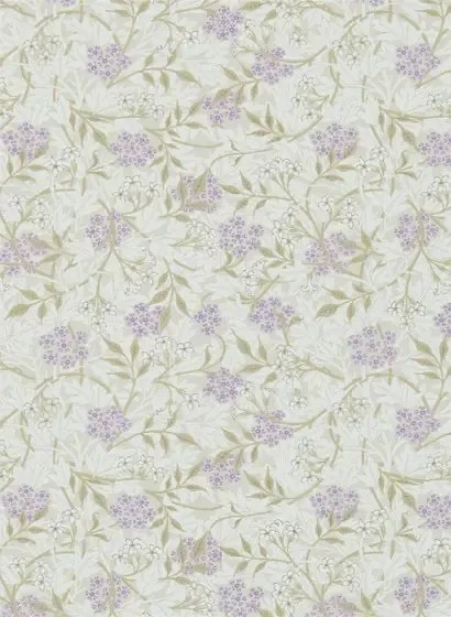 Morris & Co Carta da parati Jasmine - Lilac/ Olive
